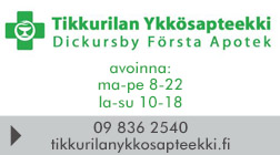Tikkurilan Ykkösapteekki - Dickursby Första Apotek  